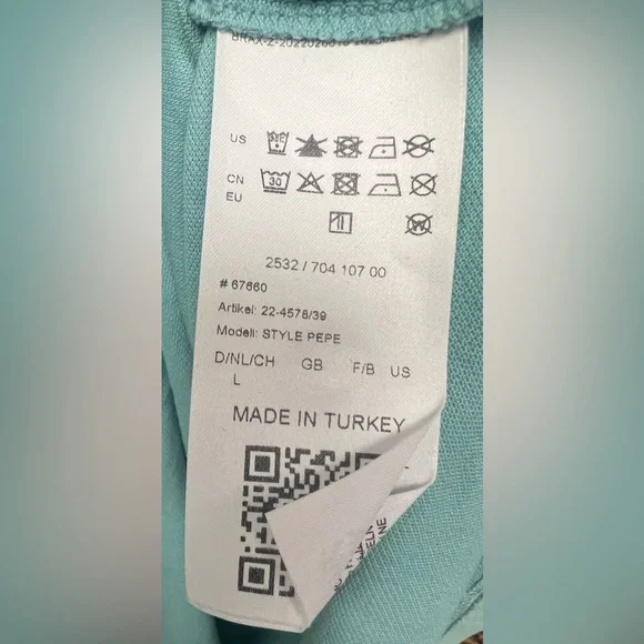 Brax- Ultralight, Style: Pepe,‎ Men's Teal Blue Polo Shirt- Size: Large